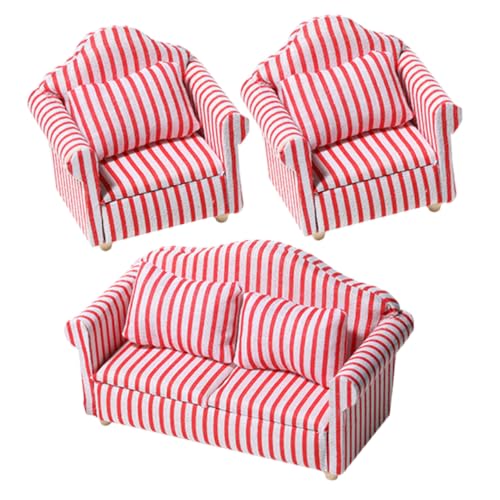 Gogogmee 3 Stück Maßstab Wohnzimmer Couch und Sessel für Kreative Rollenspiele und DIY Gestaltung Gogogmee 3 Stück Maßstab Wohnzimmer Couch und Sessel für Kreative Rollenspiele und DIY Gestaltung von Gogogmee