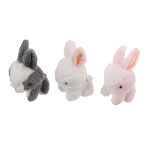 Gogogmee 3 Stück Plüsch Kaninchen Strumpffüller Halloween Dekor Schlüsselanhänger Schultasche Hasen Anhänger Süßer Hasen Anhänger Halloween Party Geschenke von Gogogmee