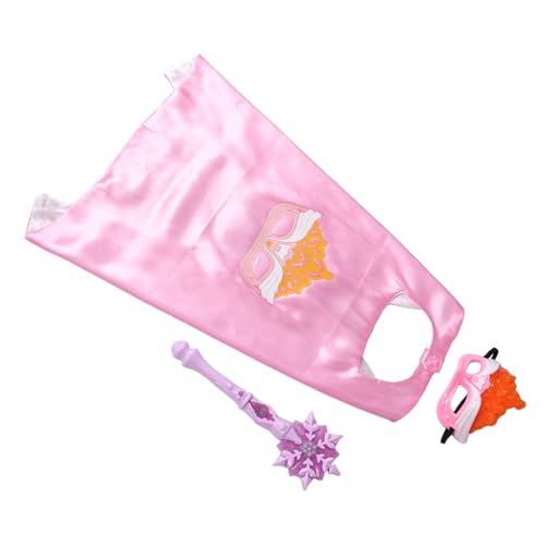 Gogogmee 3 Stück Prinzessin Dress -up -Set Prinzessin Kostüm Zauberstab Halloween-Cosplay-Zubehör Prinzessin verkleiden Cape Leuchtender Feenstab Partykostümzubehör Kunststoff Rosa Gogogmee 3 Stück Prinzessin Dress -up -Set Prinzessin Kostüm Zauberstab Halloween-Cosplay-Zubehör Prinzessin verkleiden Cape Leuchtender Feenstab Partykostümzubehör Kunststoff Rosa von Gogogmee