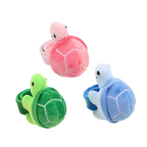 Gogogmee 3 Stück Schildkrötenarmband Schlagarmband für Stofftierarmband Schlagarmbänder Mini -Tierspielzeug Tierschnapparmbänder Plüsch-Slap-Armband Geburtstagsfeier PP Baumwolle Gogogmee 3 Stück Schildkrötenarmband Schlagarmband für Stofftierarmband Schlagarmbänder Mini -Tierspielzeug Tierschnapparmbänder Plüsch-Slap-Armband Geburtstagsfeier PP Baumwolle von Gogogmee