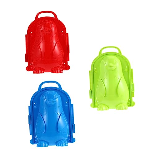 Gogogmee 3 Stück Schneeballmacher Pinguin Form Winterspielzeug für Outdoor Klips für Schneeballschlacht für Schneeabenteuer und Kreative Spiele Zufällige Farbe von Gogogmee