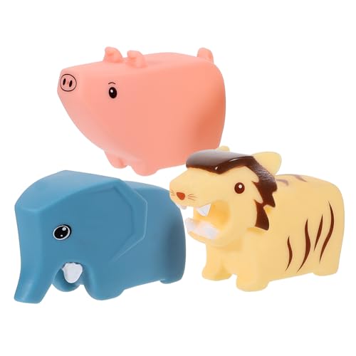 Gogogmee 3 Stück Teiliges Badespielzeug Bunte Wasserspritzende Tierfiguren Kleines Handliches Junge Mädchen Wasserspielzeug Fördert Kreativität Feinmotorische Fähigkeiten und Farberkennung von Gogogmee