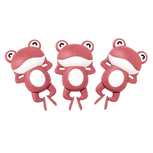Gogogmee 3 Stück Teiliges Badespielzeug Froschform Aufziehspielzeug Schwimmende Badewannenspielzeuge Sicheres Kunststoffspielzeug für Junge Mädchen und Kleinkinder Spaß Beim Baden von Gogogmee