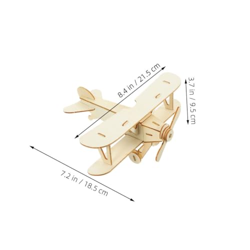 Gogogmee 3 Stück Teiliges DIY Holzflugzeug Bastelset Unlackiertes Flugzeugmodell Robustem Naturholz zum Bemalen für Erwachsene Bastelspielzeug für Wohnraumdekoration Gogogmee 3 Stück Teiliges DIY Holzflugzeug Bastelset Unlackiertes Flugzeugmodell Robustem Naturholz zum Bemalen für Erwachsene Bastelspielzeug für Wohnraumdekoration von Gogogmee