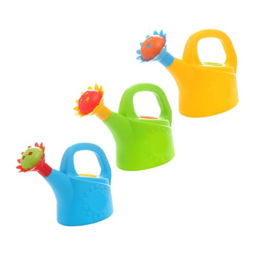 Gogogmee 3 Stück Teiliges Gießkannen Wasserspielzeug Küken Form Badespaß Kindergarten Outdoor Lernspielzeug Leichtes Gießkännchen in Gelb Grün Hellblau von Gogogmee