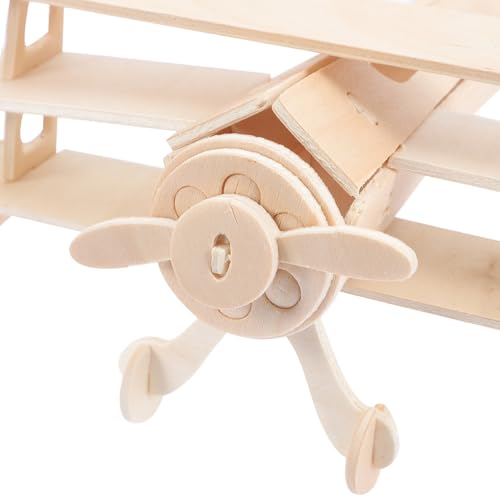 Gogogmee 3 Stück Teiliges Holzflugzeug DIY Bausatz zum Bemalen und Zusammenbauen Modellflugzeug für Fördert Hand Augen koordination und Kreatives Basteln als Geschenk zu Geburtstagen und von Gogogmee