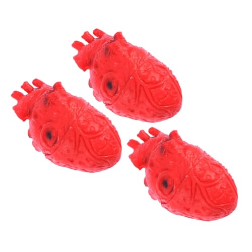 Gogogmee 3 Stück Teiliges Horrorsimulation Herz Deko Halloween Gruselige Requisiten Party Zubehör Für Innen Außen Halloween Themenräume Haunted House von Gogogmee