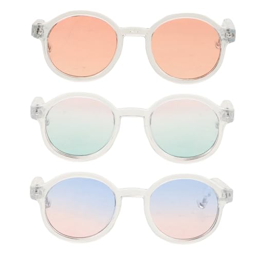 Gogogmee 3 Stück Teiliges Mini Puppenbrillen aus Kunststoff für Puppen Bunte DIY Dollhouse Eyewear Accessoires Modische Kostümbrillen für Puppenkleidung und Puppenverkleidung Gogogmee 3 Stück Teiliges Mini Puppenbrillen aus Kunststoff für Puppen Bunte DIY Dollhouse Eyewear Accessoires Modische Kostümbrillen für Puppenkleidung und Puppenverkleidung von Gogogmee