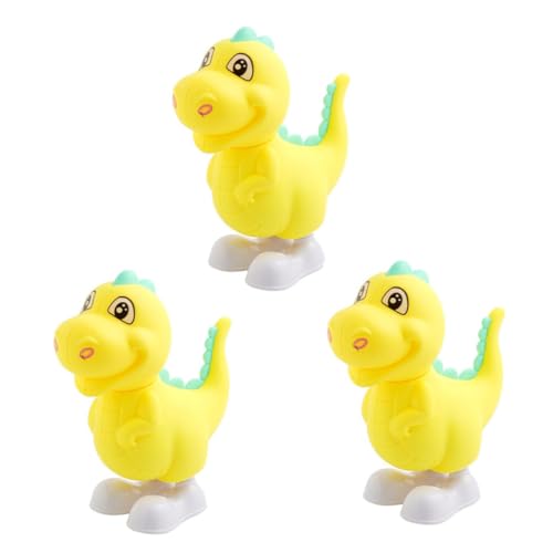 Gogogmee 3stücke Dinosaurier-aufziehspielzeug Für Junge Mädchen Cartoon-uhrwerkspielzeug Tierspielzeug Zum Frühen Lernen Dekoratives Ornament Springendes Spielzeug Ohne Batterie von Gogogmee