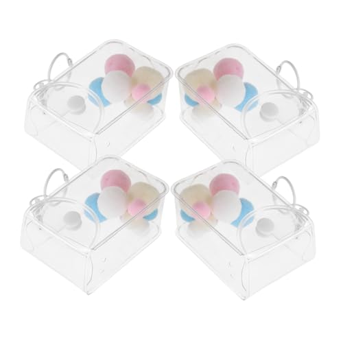 Gogogmee 3 Stück Transparente PVC Figurentaschen Stilvolle Mini Doll Organizer Klare Aufbewahrungstaschen zum Schutz und Präsentieren von Sammelfiguren Tragbar und Alltagstauglich von Gogogmee