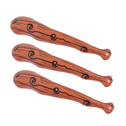 Gogogmee 3 Stück aufblasbarer Stock Baseball Stütze aufblasbare Fledermaus Schläger aufblasbare Fledermäuse Kinderspielzeug PVC Braun Gogogmee 3 Stück aufblasbarer Stock Baseball Stütze aufblasbare Fledermaus Schläger aufblasbare Fledermäuse Kinderspielzeug PVC Braun von Gogogmee