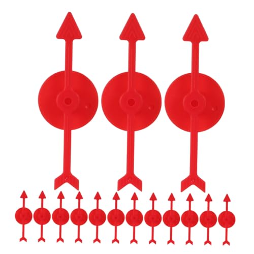 Gogogmee 30 Stück Teiliges Kunststoff Spielzeiger Präzise DIY Zubehör für Brettspiele Vielseitige Ersatzpfeile für Unterricht und Gesellige Spielrunden Rote Spielspinner für Erwachsenen von Gogogmee