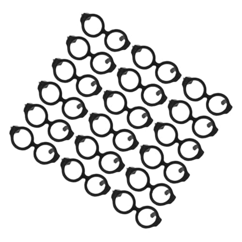 Gogogmee 30 Stück Teiliges Mini Puppenbrillen Leichte Bruchfeste Eyeglass Props für Puppenkostüme DIY Niedliche Mini Brillen Strapazierfähige Puppenaccessoires für Rollenspiele von Gogogmee