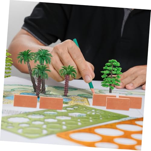 Gogogmee 30 Stück Teiliges Miniatur Ziegelsteine Kleine Bausteine für Sandkasten DIY Mini Bauklötze Realistische Mini Ziegel für Puppenhaus Garten Architekturmodelle Fördert Kreativität von Gogogmee