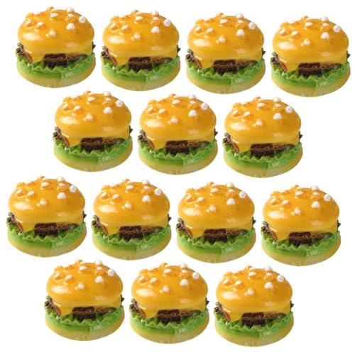 Gogogmee 30 Stück Teiliges Realistische Burger Modelle aus Resin Lebensechte Miniatur Deko für Fotografie Schaufenster und Küchenparty Weiche Haptik Vielseitig Ausstellungsobjekt Geeignet von Gogogmee