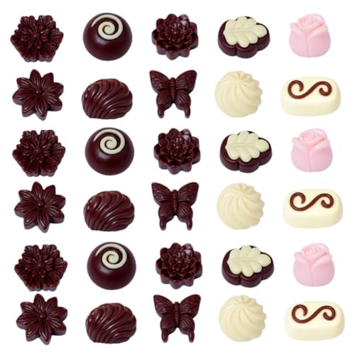Gogogmee 30 Stück Teiliges Realistisches Kunstschokoladen aus Resin Täuschend Echte Kuchen Deko Pflegeleicht Langlebig Vielseitig Einsetzbar für Partydekoration und Schaufensterdisplay Gogogmee 30 Stück Teiliges Realistisches Kunstschokoladen aus Resin Täuschend Echte Kuchen Deko Pflegeleicht Langlebig Vielseitig Einsetzbar für Partydekoration und Schaufensterdisplay von Gogogmee
