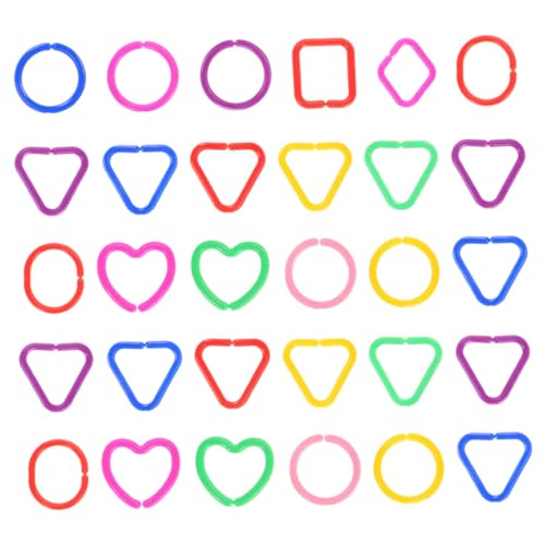 Gogogmee 30 Stück Teiliges Spielset Geometrische Kunststoff Kettenglieder Lernspielzeug für Vorschulkinder Kreativität Sensorischer Entwicklung und Kognitiven Fähigkeiten Zuhause und Gogogmee 30 Stück Teiliges Spielset Geometrische Kunststoff Kettenglieder Lernspielzeug für Vorschulkinder Kreativität Sensorischer Entwicklung und Kognitiven Fähigkeiten Zuhause und von Gogogmee