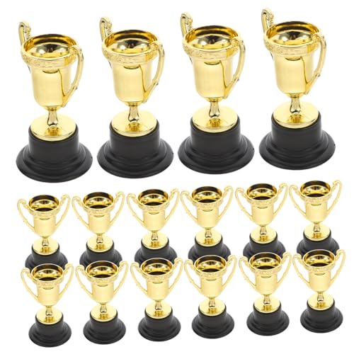 Gogogmee 30Stücke Mini Trophäen aus Kunststoff für Belohnungen für Schulwettbewerbe und Partys mit Goldenem Pokaldesign und Stabilem Sockel für Sportspiele Gogogmee 30Stücke Mini Trophäen aus Kunststoff für Belohnungen für Schulwettbewerbe und Partys mit Goldenem Pokaldesign und Stabilem Sockel für Sportspiele von Gogogmee