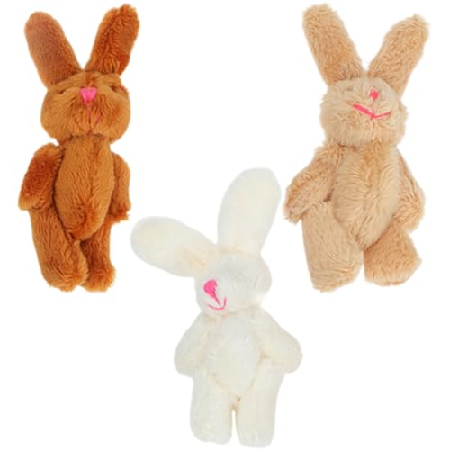 Gogogmee 3Stücke Kaninchendekor Niedliche Kaninchen Anhänger Gefüllte Plüschtiere für Kreative Wohnkultur für Schlüssel Taschen Deko im Schlafzimmer Gogogmee 3Stücke Kaninchendekor Niedliche Kaninchen Anhänger Gefüllte Plüschtiere für Kreative Wohnkultur für Schlüssel Taschen Deko im Schlafzimmer von Gogogmee