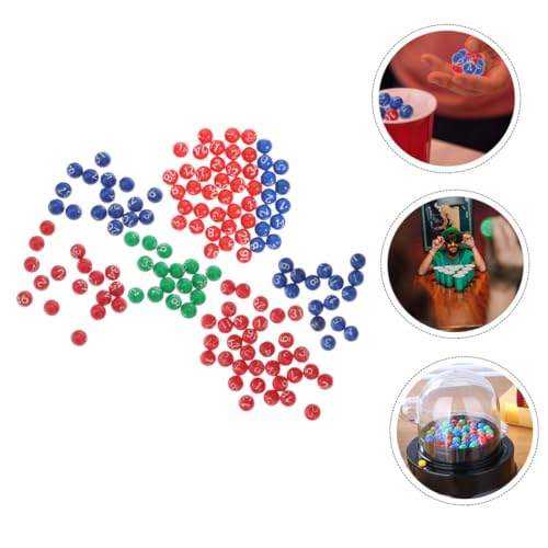 Gogogmee 3er Packungen Bunte Kunststoff Zahlenbälle für Tombola und Raffle Kleine Nummerierte Spielkugeln mit Glatter Oberfläche Geeignet für Partyaktivitäten Bingo und Lotteriespiele von Gogogmee