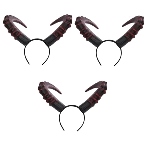 Gogogmee 3stücke Teufelshörner Haarreif Für Karneval Halloween Cosplay Realistische Verstellbare Horn-dekoration Für Partys Und Festlichkeiten Gogogmee 3stücke Teufelshörner Haarreif Für Karneval Halloween Cosplay Realistische Verstellbare Horn-dekoration Für Partys Und Festlichkeiten von Gogogmee