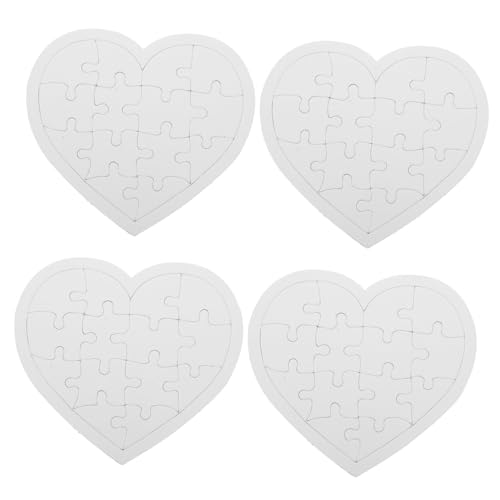 Gogogmee 4 Blätter Blank Puzzle Große DIY Puzzleteile zum Bemalen und Gestalten Kreativspielzeug für Malen Feinmotorik und Farbenerkennung für Zuhause und Schule Gogogmee 4 Blätter Blank Puzzle Große DIY Puzzleteile zum Bemalen und Gestalten Kreativspielzeug für Malen Feinmotorik und Farbenerkennung für Zuhause und Schule von Gogogmee