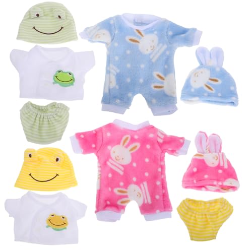 Gogogmee 4 Sätze Puppenkleider Teiliges Outfit mit Niedlichen Schlafanzügen für Amerikanische und Cabbage Patch Puppen Vielseitige und Realistische Puppenbekleidung für Kreatives Gogogmee 4 Sätze Puppenkleider Teiliges Outfit mit Niedlichen Schlafanzügen für Amerikanische und Cabbage Patch Puppen Vielseitige und Realistische Puppenbekleidung für Kreatives von Gogogmee