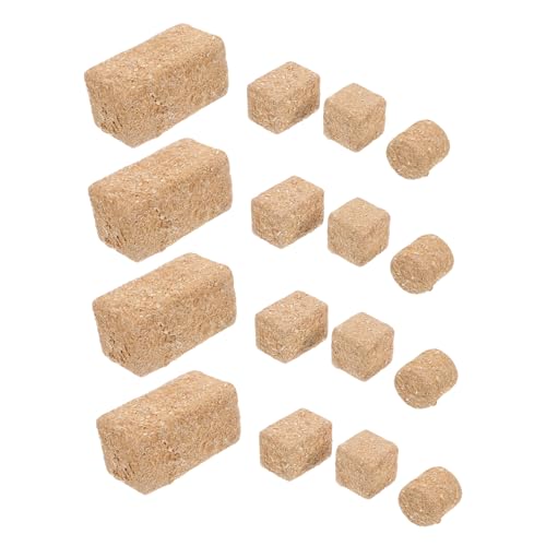 Gogogmee 4 Sätze Realistische Deko für Szenen Holzmaterial Täuschend Echte Strohhaufen für Puppenhaus Dekorationen Teiliges von Gogogmee
