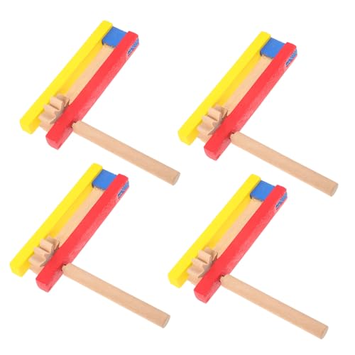 Gogogmee 4 Stck Teiliges Holz Kastagnetten mit Langem Griff Pädagogisches Percussion Instrument für Langlebig Klarer Fördert Hand Auge Koordination und Musikalisches Interesse Gogogmee 4 Stck Teiliges Holz Kastagnetten mit Langem Griff Pädagogisches Percussion Instrument für Langlebig Klarer Fördert Hand Auge Koordination und Musikalisches Interesse von Gogogmee