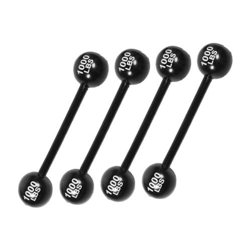 Gogogmee 4 Stück Aufblasbare PVC Hantel Teiliges Kinderparty Lustige Trainingsbarbell Schwarz Outdoor Indoor Spaß von Gogogmee