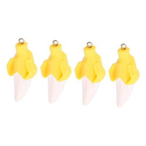 Gogogmee 4 Stück Bananenanhänger Kreative DIY Schlüsselanhänger Zubehör für Schmuck Handtaschen und Süße und Auffällige Bananen Dekoration aus Hochwertigem Gogogmee 4 Stück Bananenanhänger Kreative DIY Schlüsselanhänger Zubehör für Schmuck Handtaschen und Süße und Auffällige Bananen Dekoration aus Hochwertigem von Gogogmee