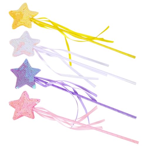 Gogogmee 4 Stück Flash Zauberstab Kostüm Fee Cosplay -Requisite Kinderbühnenleistungsprop Party Zauberstäbe Leuchtendes Kinderspielzeug Zauberstäbe Für Mädchen Sternenstab Stoff Gogogmee 4 Stück Flash Zauberstab Kostüm Fee Cosplay -Requisite Kinderbühnenleistungsprop Party Zauberstäbe Leuchtendes Kinderspielzeug Zauberstäbe Für Mädchen Sternenstab Stoff von Gogogmee