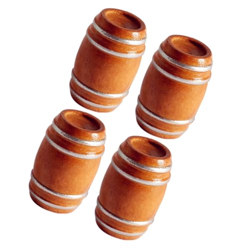 Gogogmee 4 Stück Holzfass Teiliges Modell für Puppenhaus Vintage Bier und Weinfass Deko Holzspielzeug für Kreative Miniaturwelten Hochwertige Miniaturen für Wohnungseinrichtungen Gogogmee 4 Stück Holzfass Teiliges Modell für Puppenhaus Vintage Bier und Weinfass Deko Holzspielzeug für Kreative Miniaturwelten Hochwertige Miniaturen für Wohnungseinrichtungen von Gogogmee