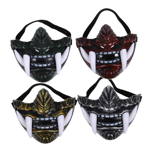 Gogogmee 4 Stück Japanische Hannya Cosplay Masken aus Stabilem Kunststoff Bunte Theater und Halloween Masken für Damen und Herren Bequem und Atmungsaktiv Party und Bühnenausstattung Gogogmee 4 Stück Japanische Hannya Cosplay Masken aus Stabilem Kunststoff Bunte Theater und Halloween Masken für Damen und Herren Bequem und Atmungsaktiv Party und Bühnenausstattung von Gogogmee