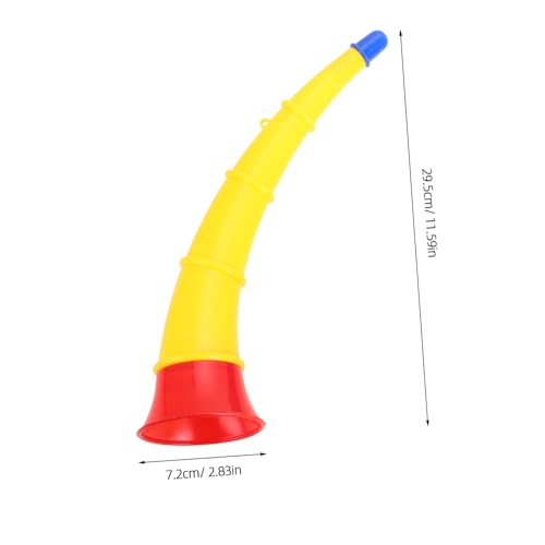 Gogogmee 4 Stück Lautes Soccer Horn Pädagogisches Musikinstrument für Kindergartenkinder Kreatives Blasinstrument mit Einzigartigem Design Fördert Sprachentwicklung und Musikalische von Gogogmee