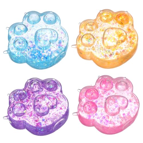 Gogogmee 4 Stück Lustige Katzenpfoten Squishy Spielzeuge Realistische Weiche Quetschpfoten in Flieder Blau Gelb Kawaii Sensorisches für Zuhause Büro Reisen Gogogmee 4 Stück Lustige Katzenpfoten Squishy Spielzeuge Realistische Weiche Quetschpfoten in Flieder Blau Gelb Kawaii Sensorisches für Zuhause Büro Reisen von Gogogmee