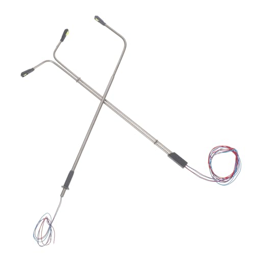 Gogogmee 4 Stück Maßstab Langlebige Mikro Landschaft Beleuchtung für Modelleisenbahn Puppenhaus und DIY Mikro-landschaften LED Straßenleuchte für Kreative Dekoration von Gogogmee