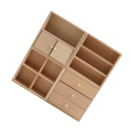 Gogogmee 4 Stück Miniaturmöbel Teilig aus Massivem Holz DIY Puppenhaus Schrank Realistisches Mini Bücherregal Handgefertigte Kleine Möbel für Puppenhaus Zubehör und Kreative Bastelprojekte Gogogmee 4 Stück Miniaturmöbel Teilig aus Massivem Holz DIY Puppenhaus Schrank Realistisches Mini Bücherregal Handgefertigte Kleine Möbel für Puppenhaus Zubehör und Kreative Bastelprojekte von Gogogmee