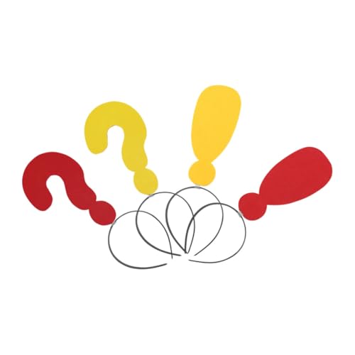 Gogogmee 4 Stück Neuheit-stirnbänder, Einzigartiges Stirnband, Ausrufezeichen-Stirnband, Fragezeichen-Haarband, Party-kostüm-zubehör, Dekoratives Haarband Gogogmee 4 Stück Neuheit-stirnbänder, Einzigartiges Stirnband, Ausrufezeichen-Stirnband, Fragezeichen-Haarband, Party-kostüm-zubehör, Dekoratives Haarband von Gogogmee