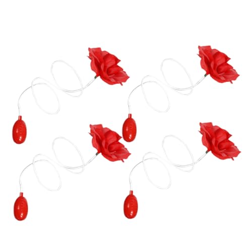Gogogmee 4 Stück Rote Rosen Wasserspritz-Blumen Realistische Plastikblumen für Aprilscherz Halloween Unterhaltung Wiederverwendbare Kompakte Spaßspielzeuge für Erwachsene Gogogmee 4 Stück Rote Rosen Wasserspritz-Blumen Realistische Plastikblumen für Aprilscherz Halloween Unterhaltung Wiederverwendbare Kompakte Spaßspielzeuge für Erwachsene von Gogogmee