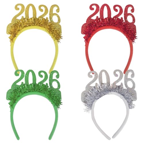 Gogogmee 4 Stück Stirnband Neujahrs-Haarreifen dekorativ Party-Kopf-Reifen neue Stirnbänder Feiertagsstirnbänder für Mädchen glitzerndes Haarband für Jahr Haustier Gogogmee 4 Stück Stirnband Neujahrs-Haarreifen dekorativ Party-Kopf-Reifen neue Stirnbänder Feiertagsstirnbänder für Mädchen glitzerndes Haarband für Jahr Haustier von Gogogmee
