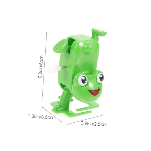 Gogogmee 4 Stück Teiliges Aufziehspielzeug aus Kunststoff Windbetriebene Froschfiguren für Langlebige und Spaßige Spielzeuge als Geburtstagsgeschenk und Dekoration für Ab Jahren von Gogogmee