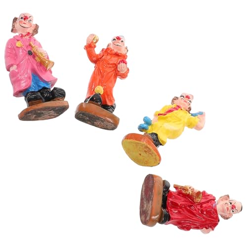 Gogogmee 4 Stück Teiliges Clown Figuren Miniatur Clown Dekoration für Sandkästen Hochwertige Handwerkskunst Lebendige Farben für Kreative Bastelprojekte und Gogogmee 4 Stück Teiliges Clown Figuren Miniatur Clown Dekoration für Sandkästen Hochwertige Handwerkskunst Lebendige Farben für Kreative Bastelprojekte und von Gogogmee