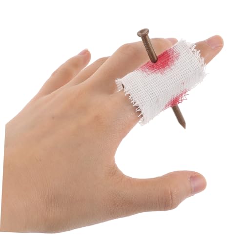 Gogogmee 4stücke Wassersprühring Künstlicher Nagel Durch Finger Realistische Insekten-eiswürfel Aprilscherz-Set Für Partys Streich-Requisiten Für Halloween von Gogogmee