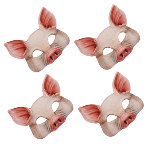 Gogogmee 4 Stück Teiliges Halloween Schweine Tiermaske Halbgesichtige Leichte EVA Faschingsmaske für Karneval Kostüm und Rollenspiel Atmungsaktiv und Vielseitig für Halloween Maskenpartys Gogogmee 4 Stück Teiliges Halloween Schweine Tiermaske Halbgesichtige Leichte EVA Faschingsmaske für Karneval Kostüm und Rollenspiel Atmungsaktiv und Vielseitig für Halloween Maskenpartys von Gogogmee