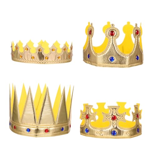 Gogogmee 4 Stück Teiliges Kronen für Halloween und Geburtstag Leichtes Stirnband mit Elegantem Design Edle Party Deko für Jungen und Mädchen Stabile Glänzende Kopfbedeckung für Cosplay und Gogogmee 4 Stück Teiliges Kronen für Halloween und Geburtstag Leichtes Stirnband mit Elegantem Design Edle Party Deko für Jungen und Mädchen Stabile Glänzende Kopfbedeckung für Cosplay und von Gogogmee