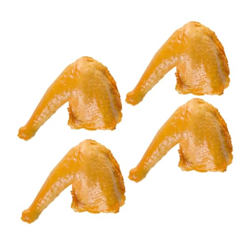 Gogogmee 4 Stück Teiliges Künstliche Gebratene Hähnchenbeine PVC Imitation Langlebige Küchen Dekorationsmodelle für Rollenspiele und Realistische Essenssimulation von Gogogmee