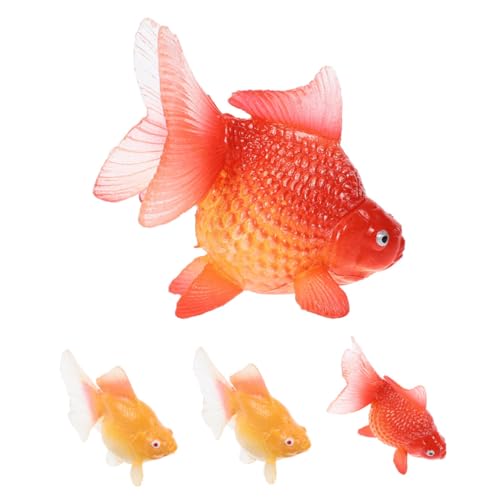 Gogogmee 4 Stück Teiliges Künstliche Goldfische Realistische Schwimmende Koi Figuren aus Kunststoff Dekorative Aquarium Deko für Teich Fischbecken Kinderfreundliches Lernspielzeug Gogogmee 4 Stück Teiliges Künstliche Goldfische Realistische Schwimmende Koi Figuren aus Kunststoff Dekorative Aquarium Deko für Teich Fischbecken Kinderfreundliches Lernspielzeug von Gogogmee