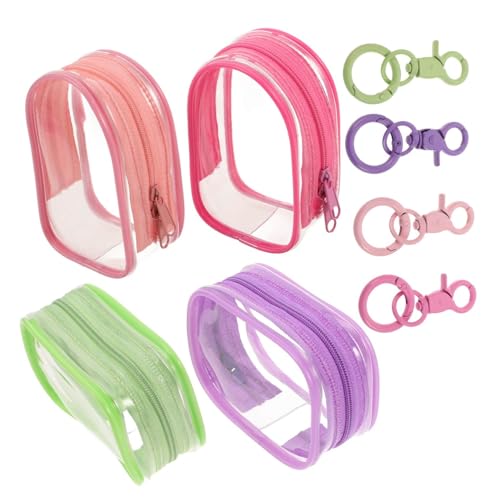 Gogogmee 4 Stück Teiliges Mini Figuren Aufbewahrungstasche mit Schlüsselanhänger Transparente Staubdichte Displaytasche Tragbare Mini Puppen Organizer mit Reißverschluss für Sammler und Gogogmee 4 Stück Teiliges Mini Figuren Aufbewahrungstasche mit Schlüsselanhänger Transparente Staubdichte Displaytasche Tragbare Mini Puppen Organizer mit Reißverschluss für Sammler und von Gogogmee
