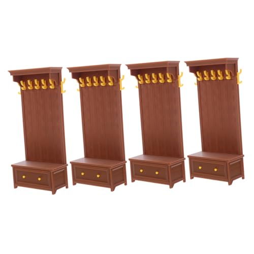 Gogogmee 4 Stück Teiliges Miniatur Puppenhaus Möbelset Realistischer Retro Schrank mit Kleines Bücherregal Mini Kommode für Rollenspiel und Puppenhaus Wohnzimmer Dekoration Gogogmee 4 Stück Teiliges Miniatur Puppenhaus Möbelset Realistischer Retro Schrank mit Kleines Bücherregal Mini Kommode für Rollenspiel und Puppenhaus Wohnzimmer Dekoration von Gogogmee